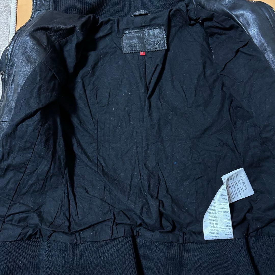 archive grunge Leather riders jacket 黒