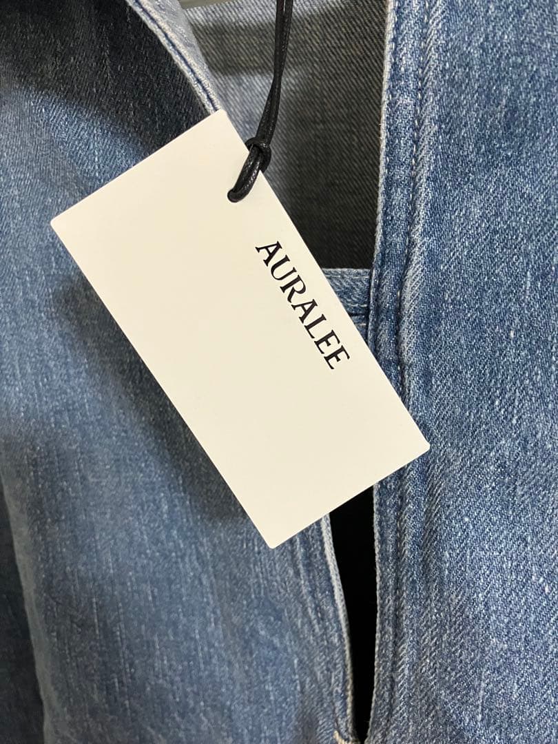 【AURALEE】SELVEDGE FADED LIGHT DENIM P/O