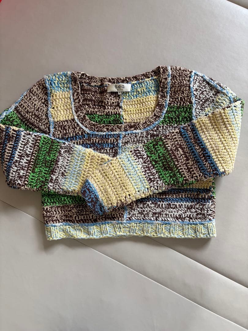 SEA NEW YORK PAIGE クロップドプルオーバーニット