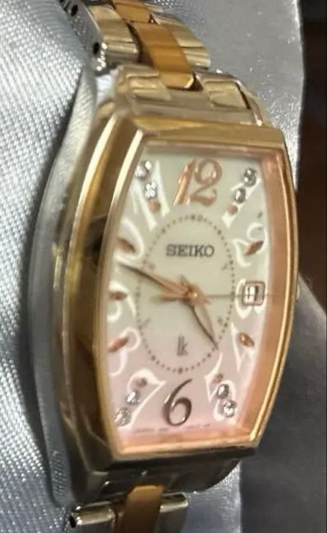 SEIKOルキア SSVW124 腕時計 電波ソーラー文字盤シェルピンク限定品