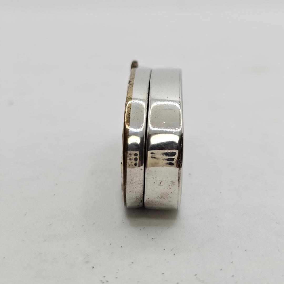 【珍品・骨董】アンティーク 壺から龍 （驚く老人）モチーフ シルバー製 小物入れ