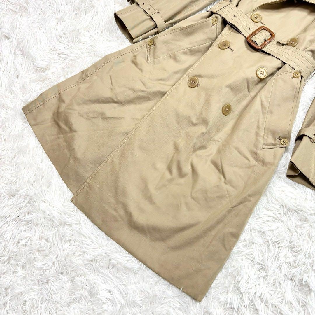 アクアスキュータム ライナー付きトレンチコート ベージュ Aqua5 チェック