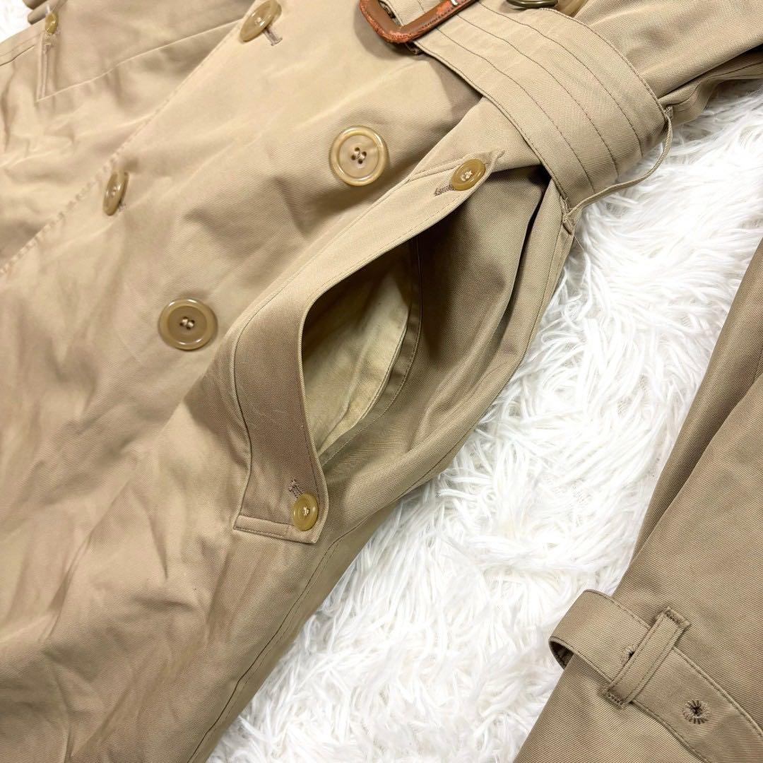 アクアスキュータム ライナー付きトレンチコート ベージュ Aqua5 チェック