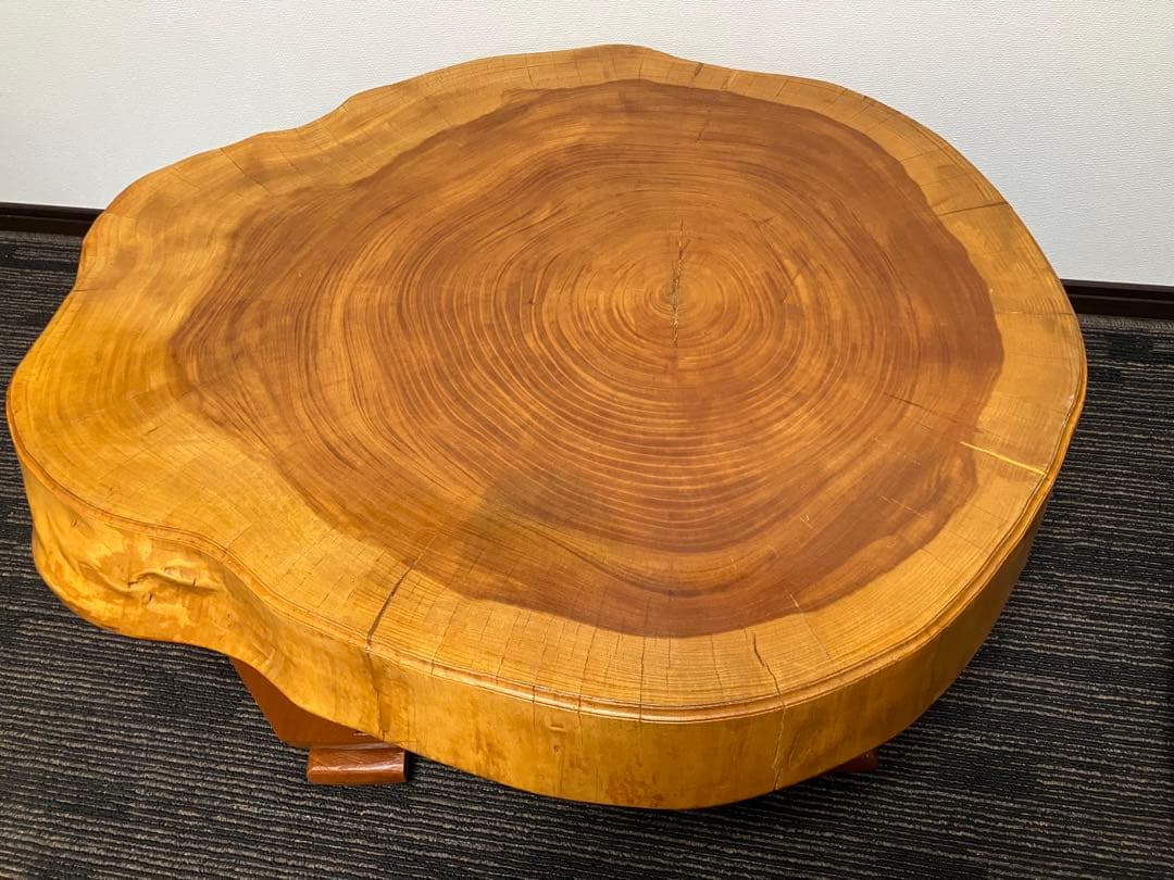 欅一枚板　ローテーブル