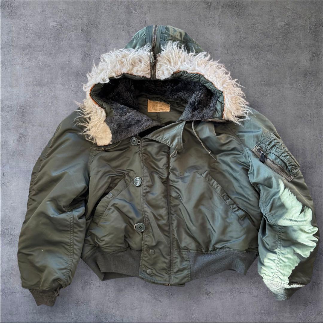 70s 実物USAF N-2Bフライトジャケットscovil社GRIPPER L