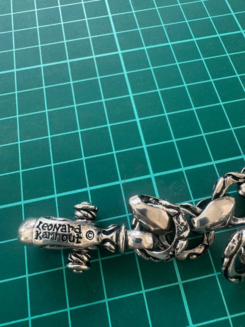 レナードカムホートレプリカ　シルバー チェーンブレスレット