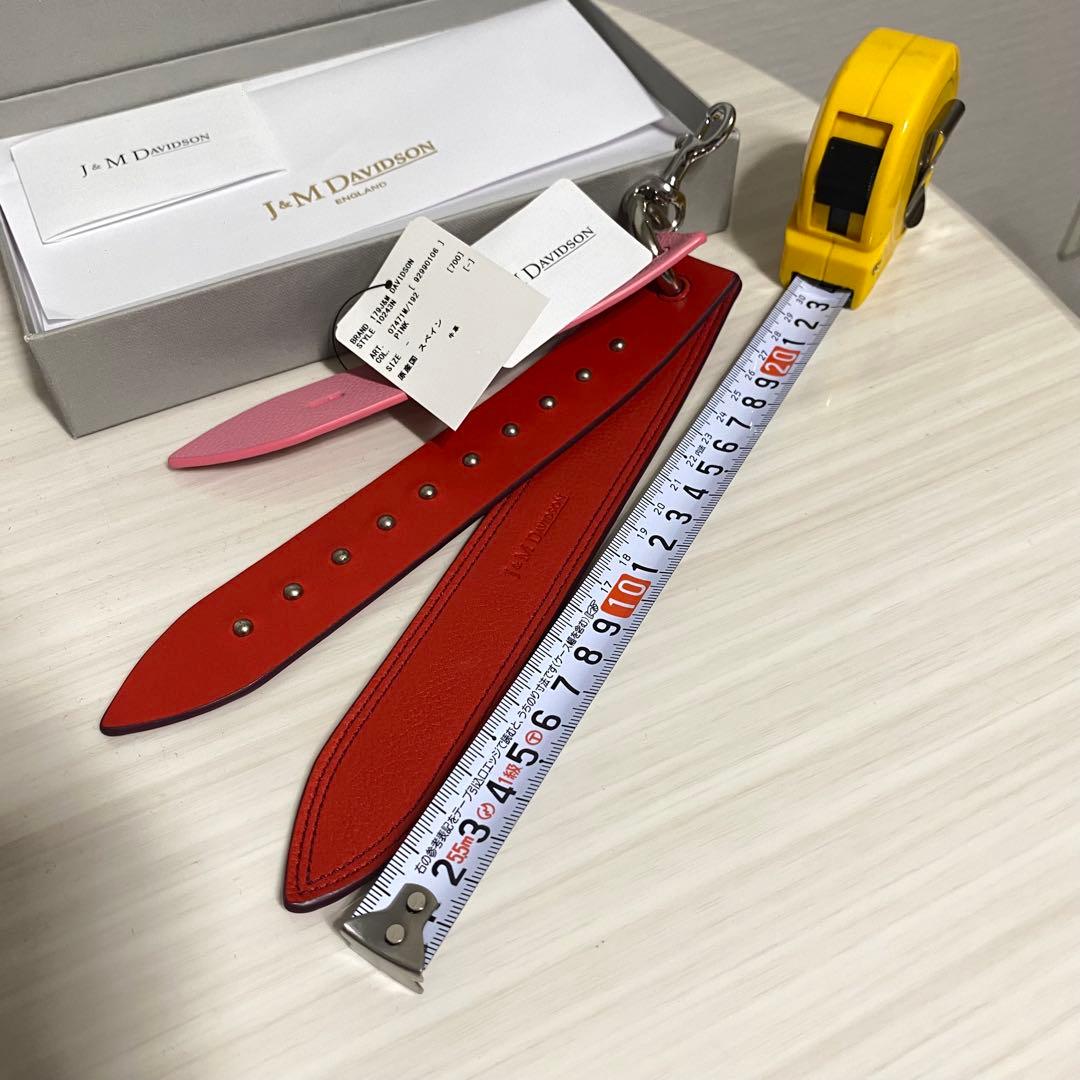J&M DAVIDSON レザーベルト チャーム 新品未使用 定価29,700円