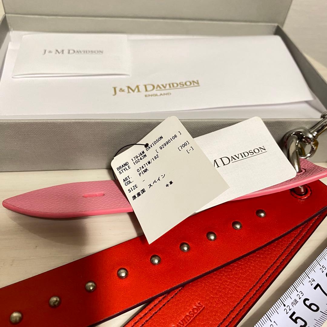 J&M DAVIDSON レザーベルト チャーム 新品未使用 定価29,700円