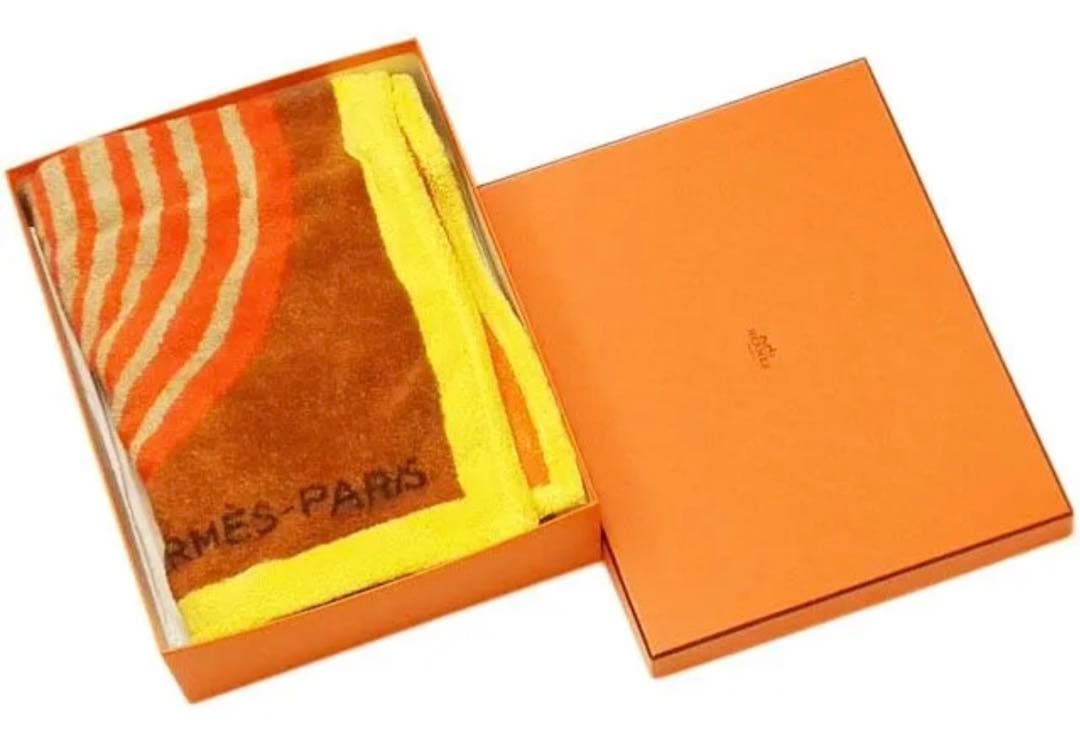 【匿名配送】エルメス HERMES ビーチタオル ゼン・オ・ソレイユ ジョーヌ