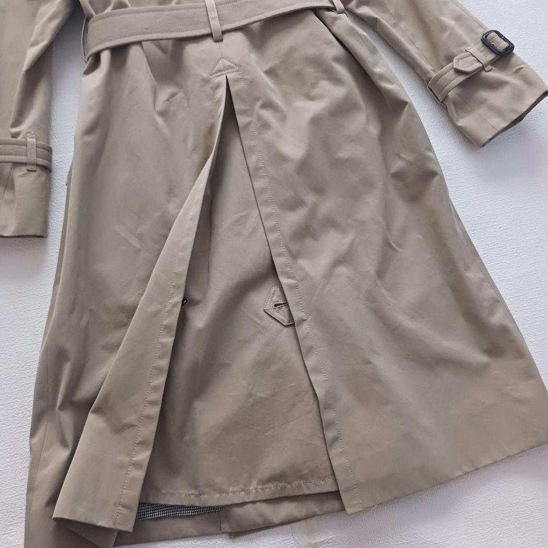 ドロワー トレンチコート ダブルブレスト ベルト付き サイズ38