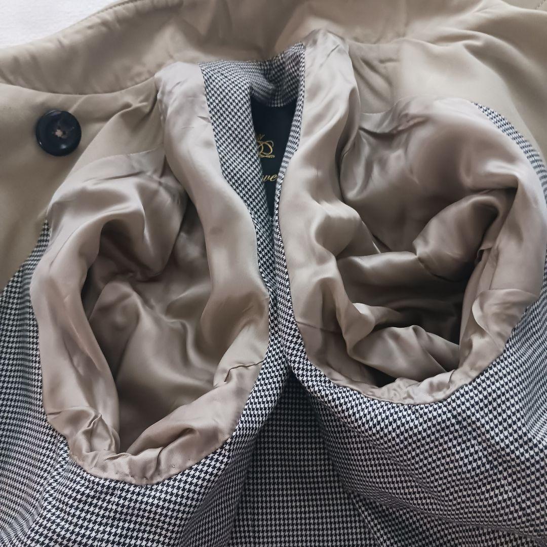 ドロワー トレンチコート ダブルブレスト ベルト付き サイズ38