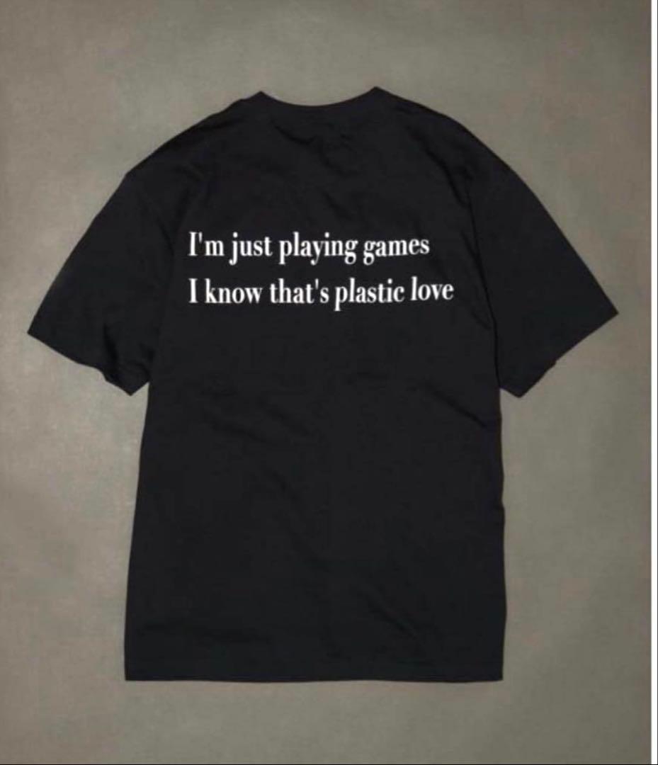 WEB限定予約》竹内まりや / PLASTIC LOVE プリント Tシャツ黒