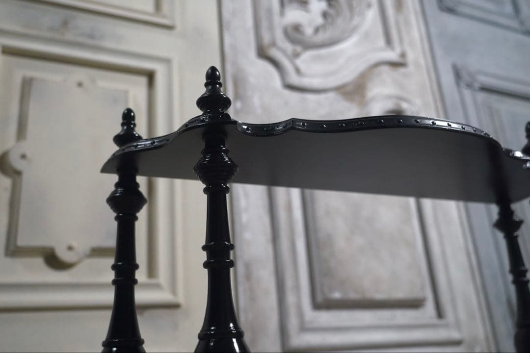 【受注製作】ナポレオンシェルフ装飾あり(ブラック)