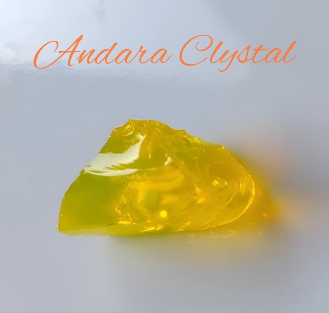 ラスト 希少 レア アンダラクリスタル 【ダイナミックヘリオドール】原石