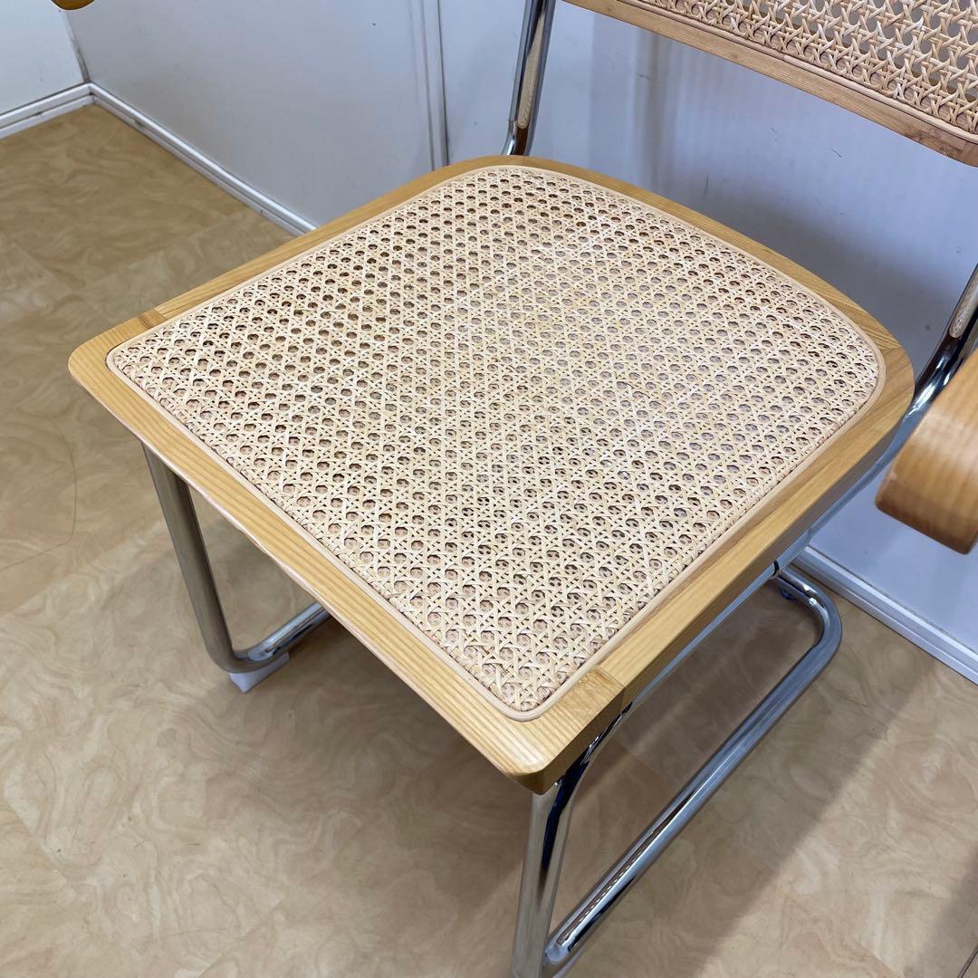 チェスカチェア リプロダクト マルセルブロイヤー アームチェア 椅子 籐 ラタン