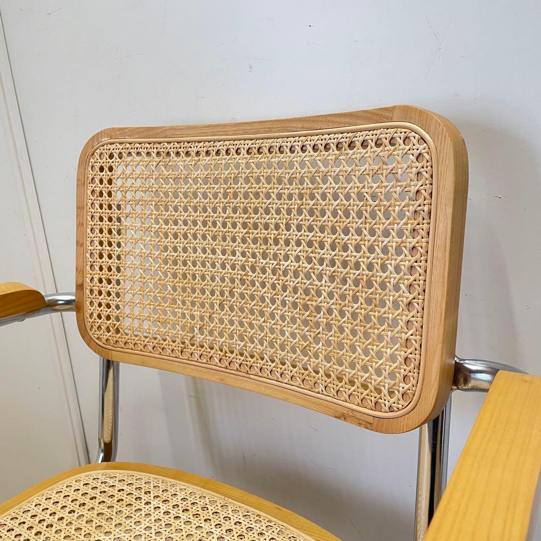 チェスカチェア リプロダクト マルセルブロイヤー アームチェア 椅子 籐 ラタン