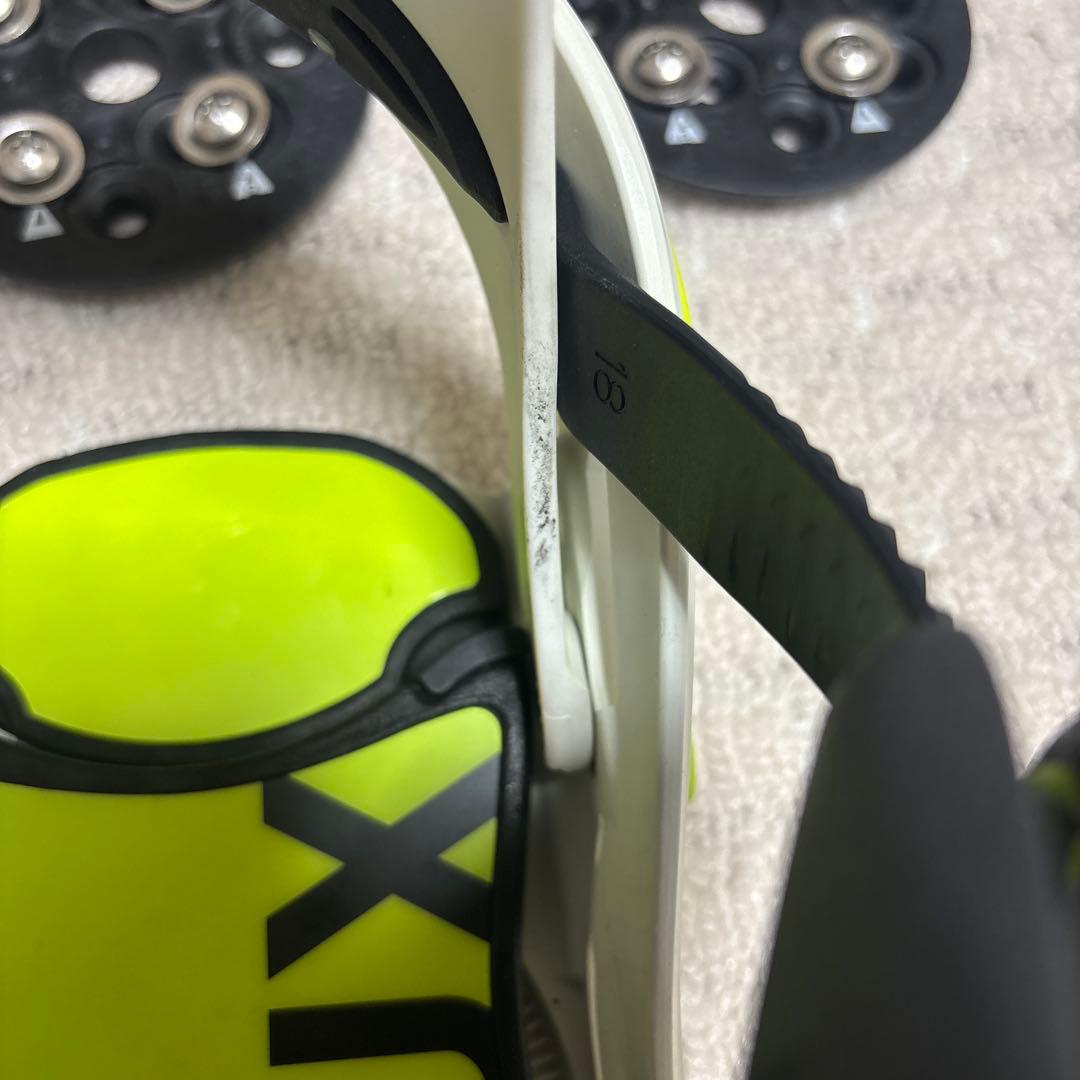 22-23 FLUX DSスノーボードビンディング ホワイト/イエロー　Mサイズ