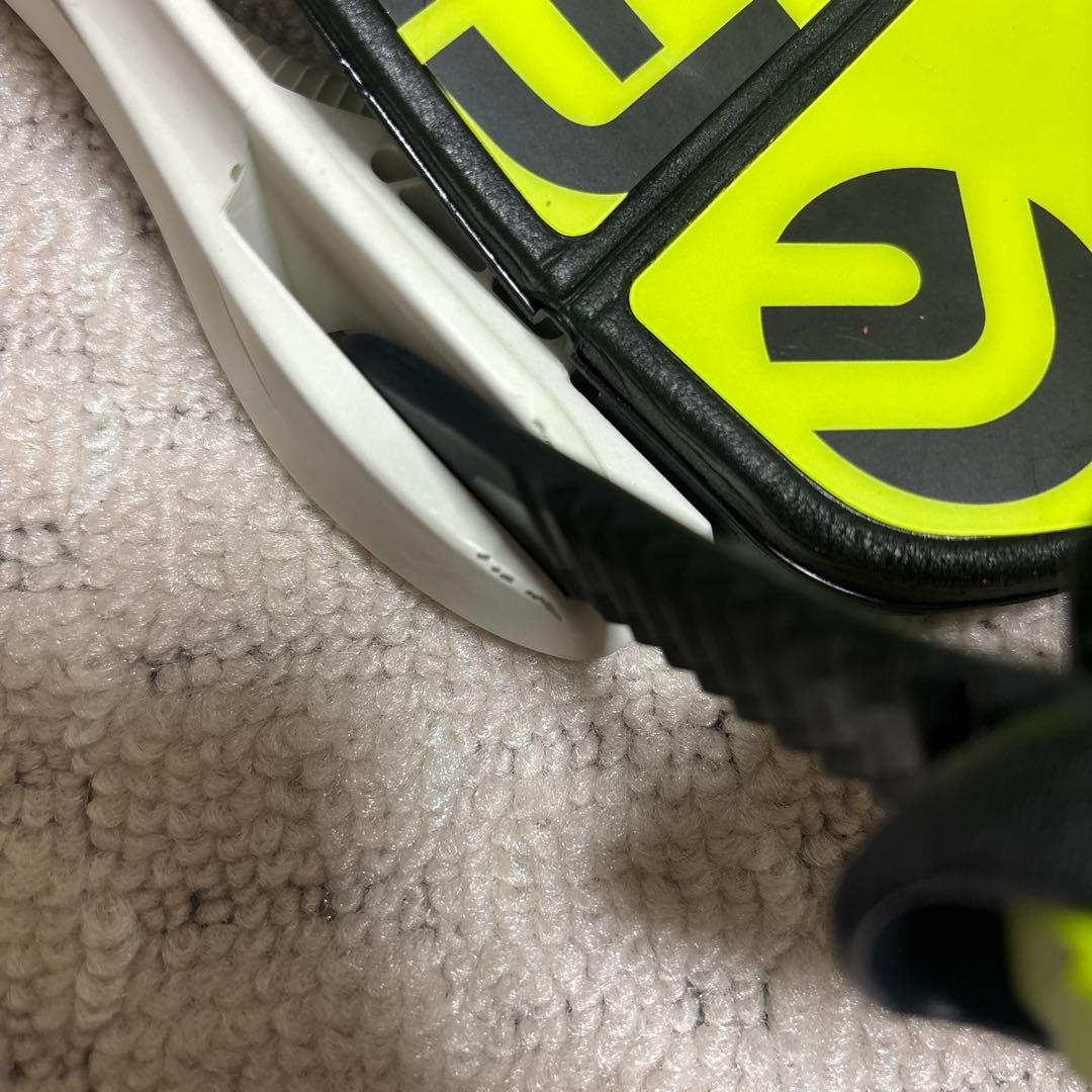 22-23 FLUX DSスノーボードビンディング ホワイト/イエロー　Mサイズ