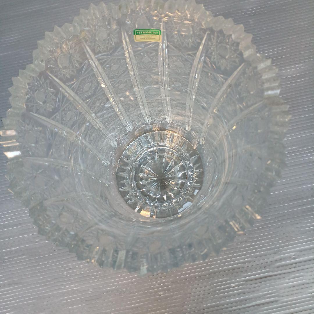 VITRON　ヴィトロメタン　クリスタルガラス　フラワーベース　花瓶