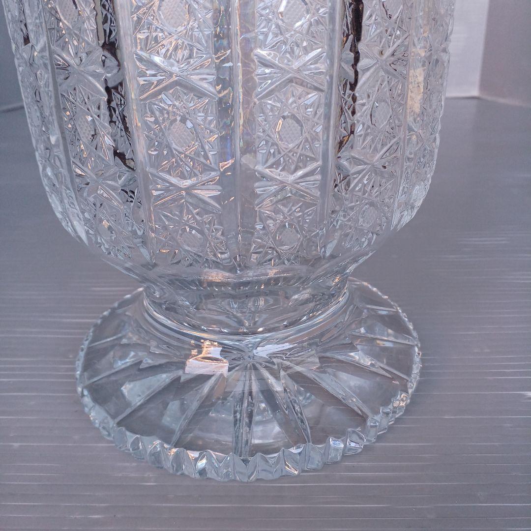 VITRON　ヴィトロメタン　クリスタルガラス　フラワーベース　花瓶