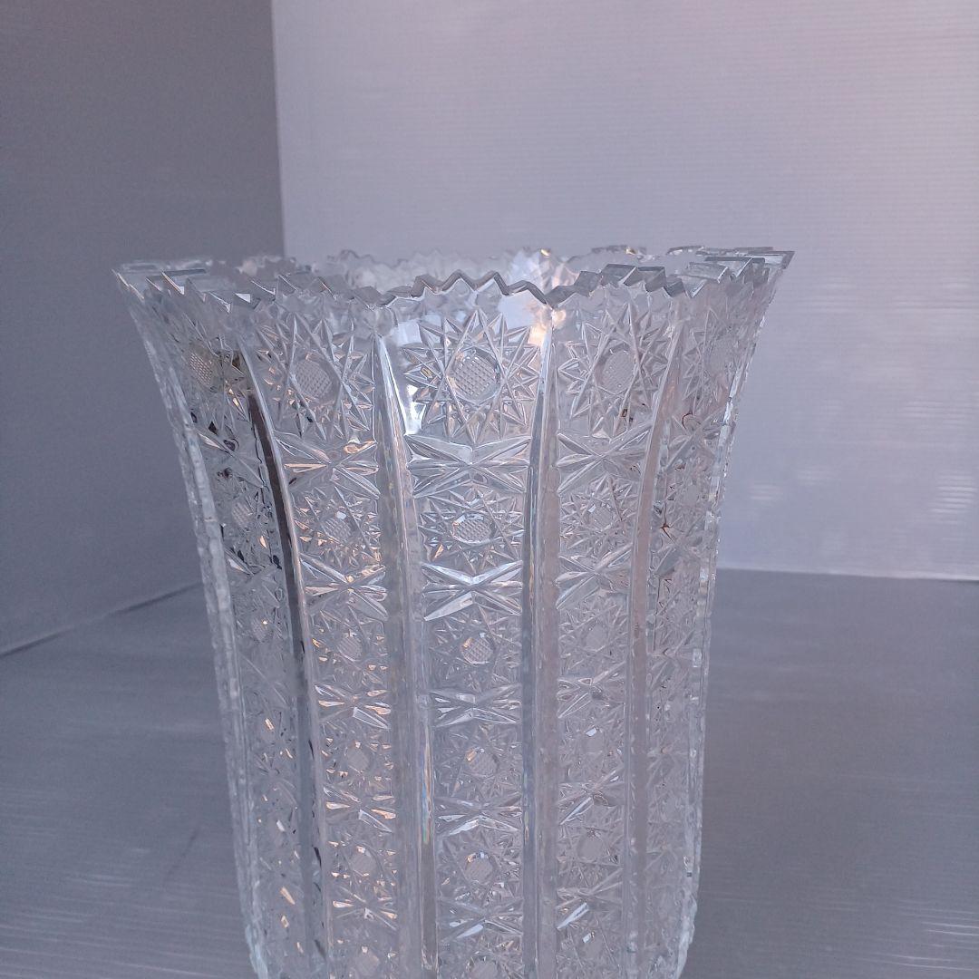 VITRON　ヴィトロメタン　クリスタルガラス　フラワーベース　花瓶