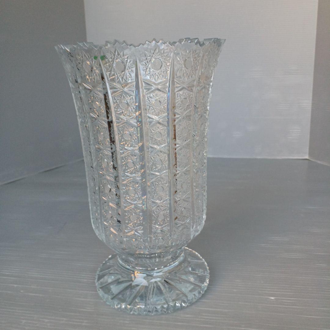 VITRON　ヴィトロメタン　クリスタルガラス　フラワーベース　花瓶