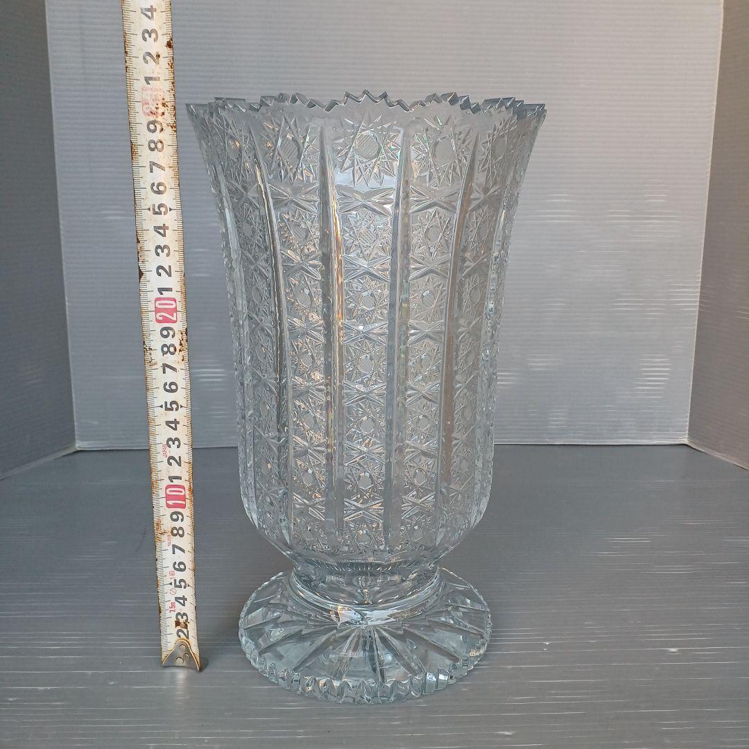 VITRON　ヴィトロメタン　クリスタルガラス　フラワーベース　花瓶