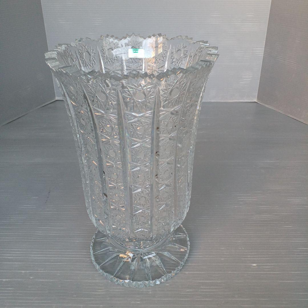 VITRON　ヴィトロメタン　クリスタルガラス　フラワーベース　花瓶