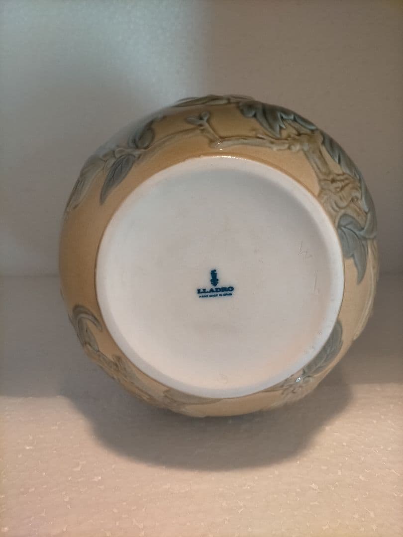 リヤドロ lladro 「sparrows and flowers vase」