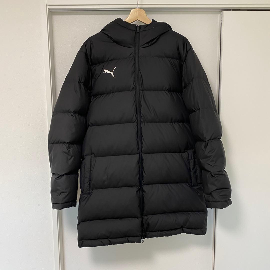PUMA ミッドダウンコート メンズ 黒 ベンチコート