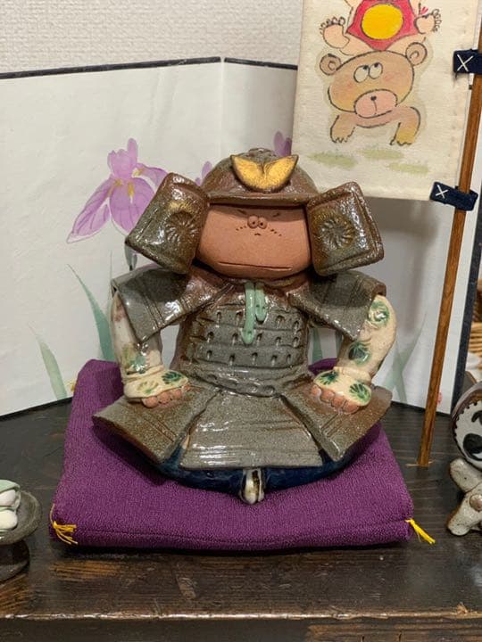 五月人形  夕立釜