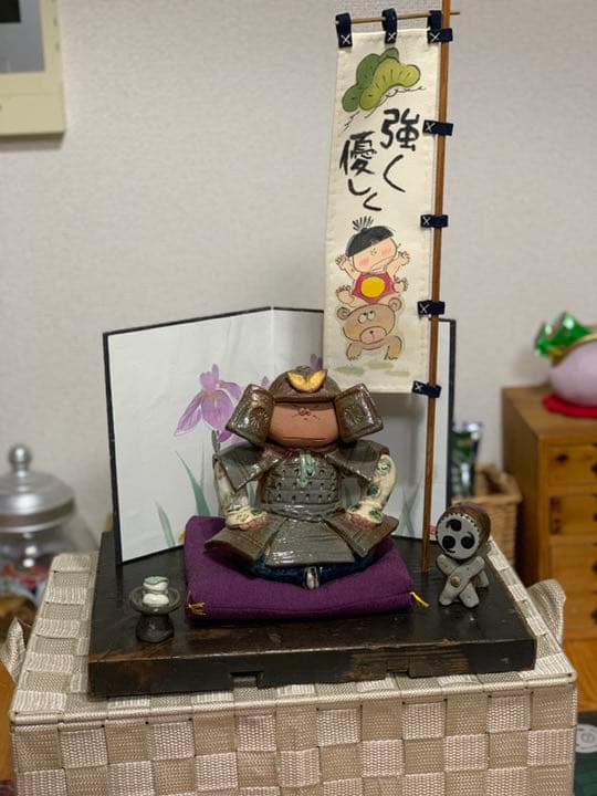 五月人形  夕立釜