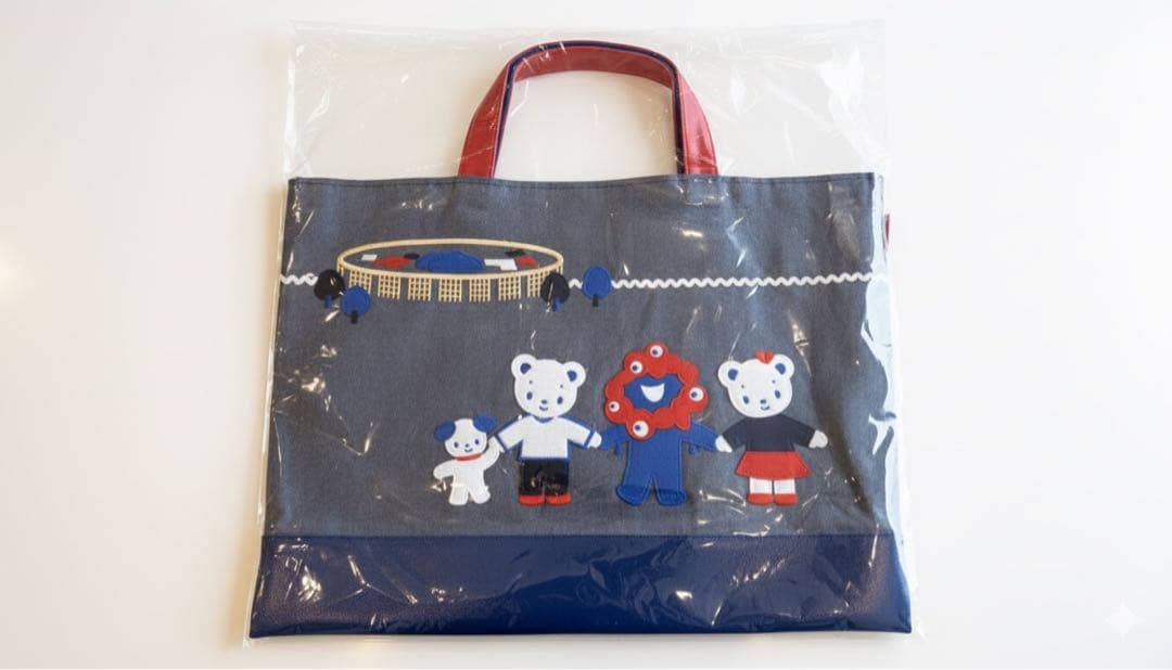 【万博】ミャクミャク　ファミリア　デニムバッグ　コラボ