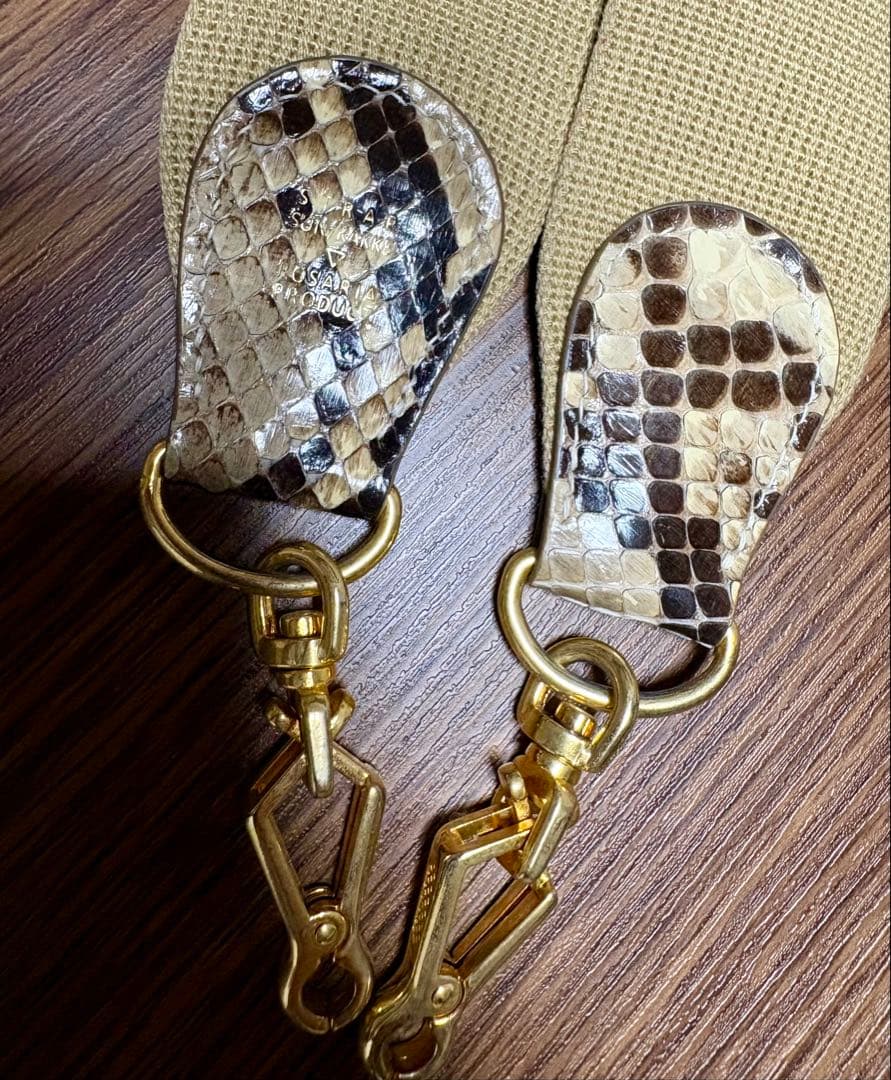 wallet SUN/kakke ストラップ　サンカッケー　パイソンレザー