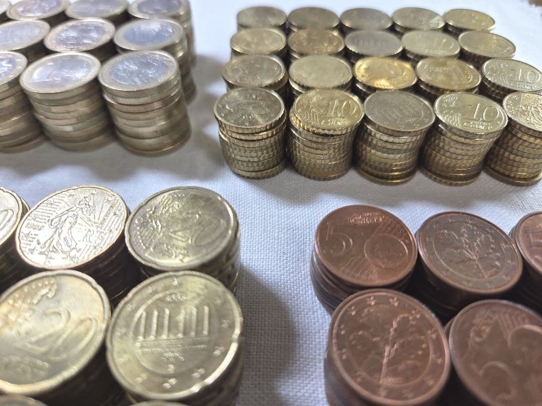 ユーロ　外貨　古銭　外国　　海外　為替　ドル　ポンド　旧硬貨　貨幣　マルク