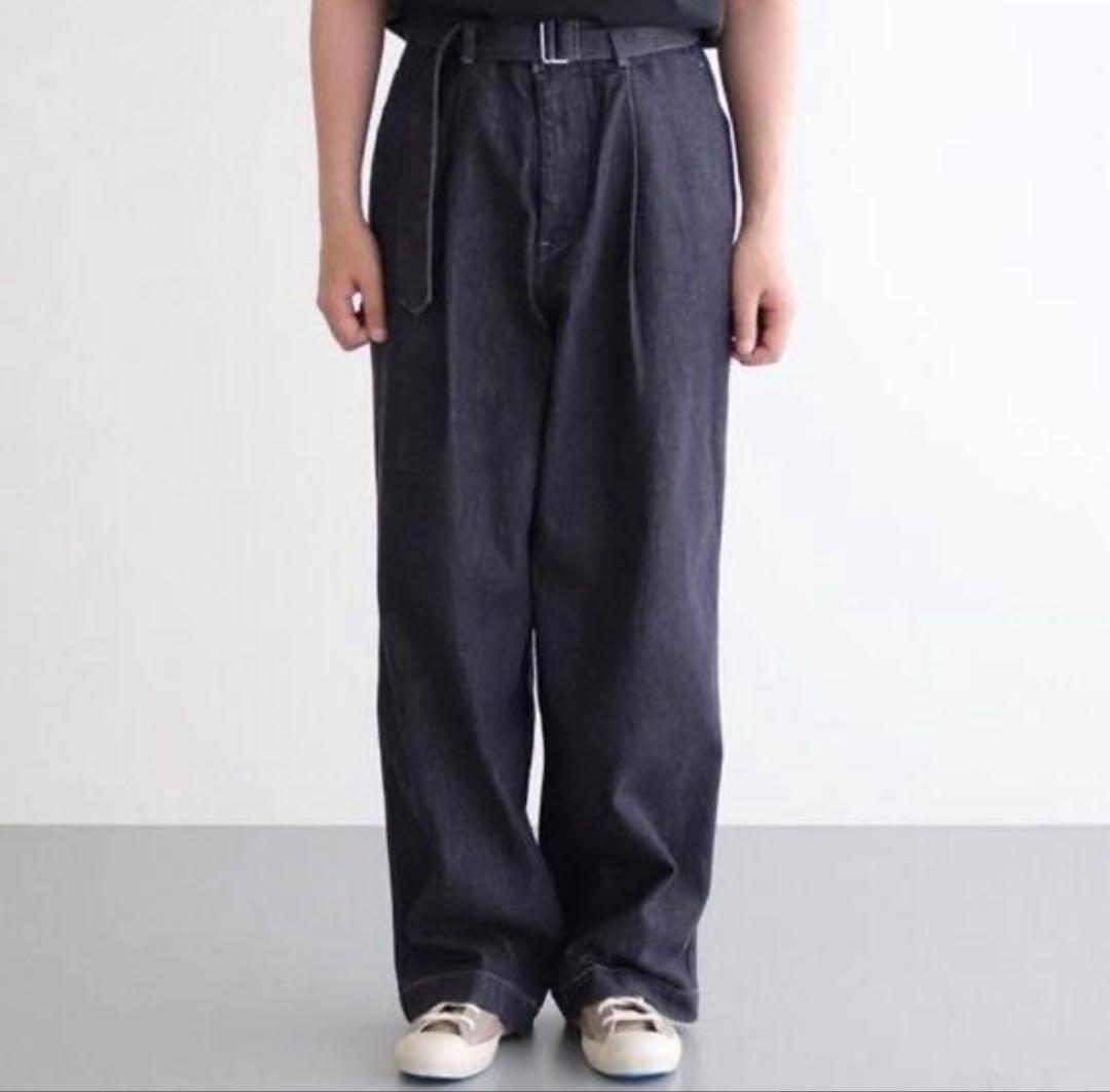 パンツ Graphpaper Colorfast Denim Belted Pants