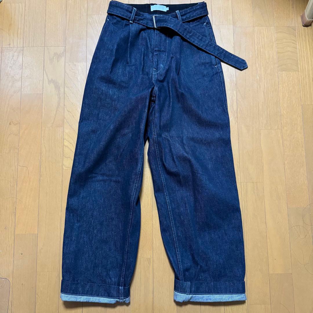 パンツ Graphpaper Colorfast Denim Belted Pants