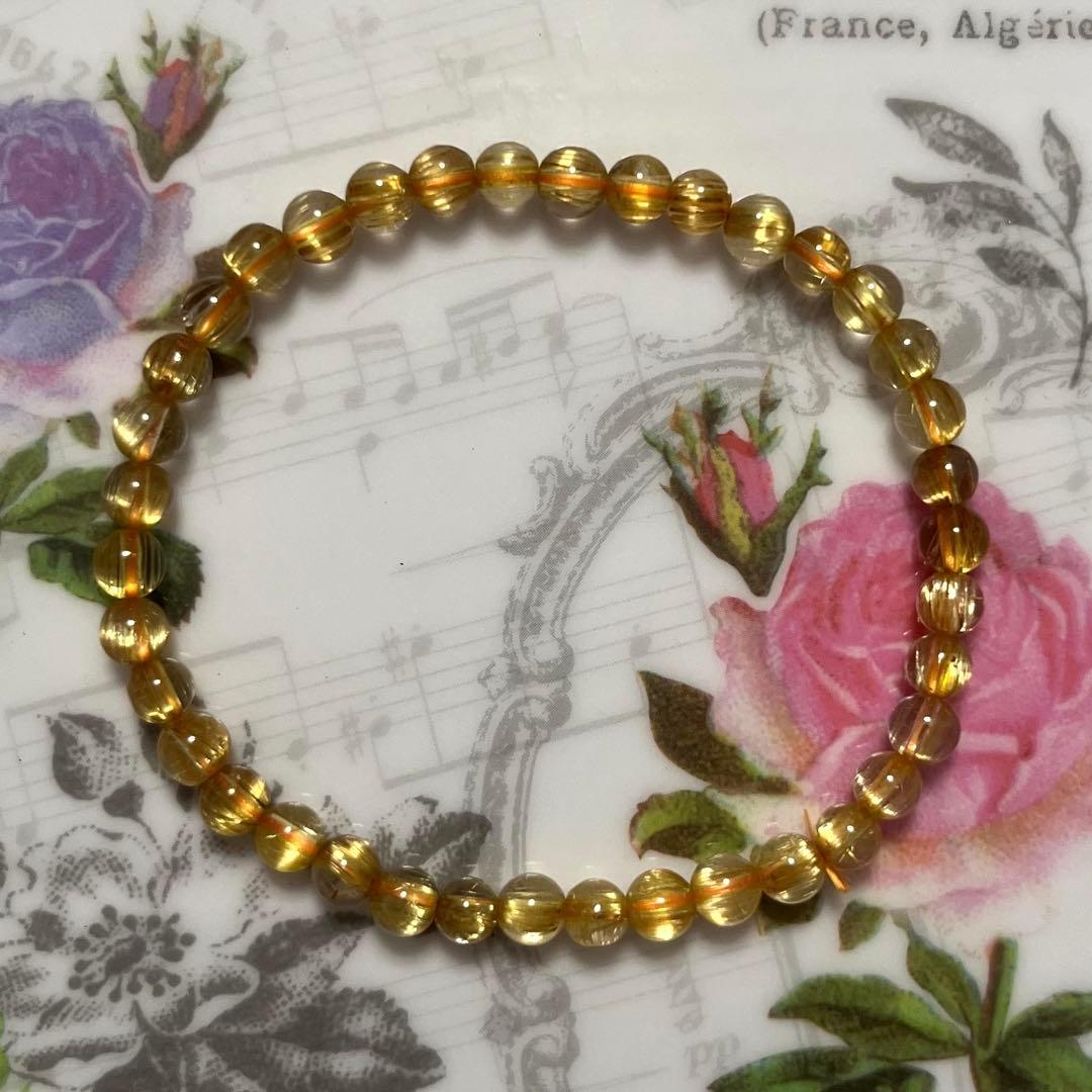 専用 オールドストック ゴールドタイチンルチル 小粒ブレスレット