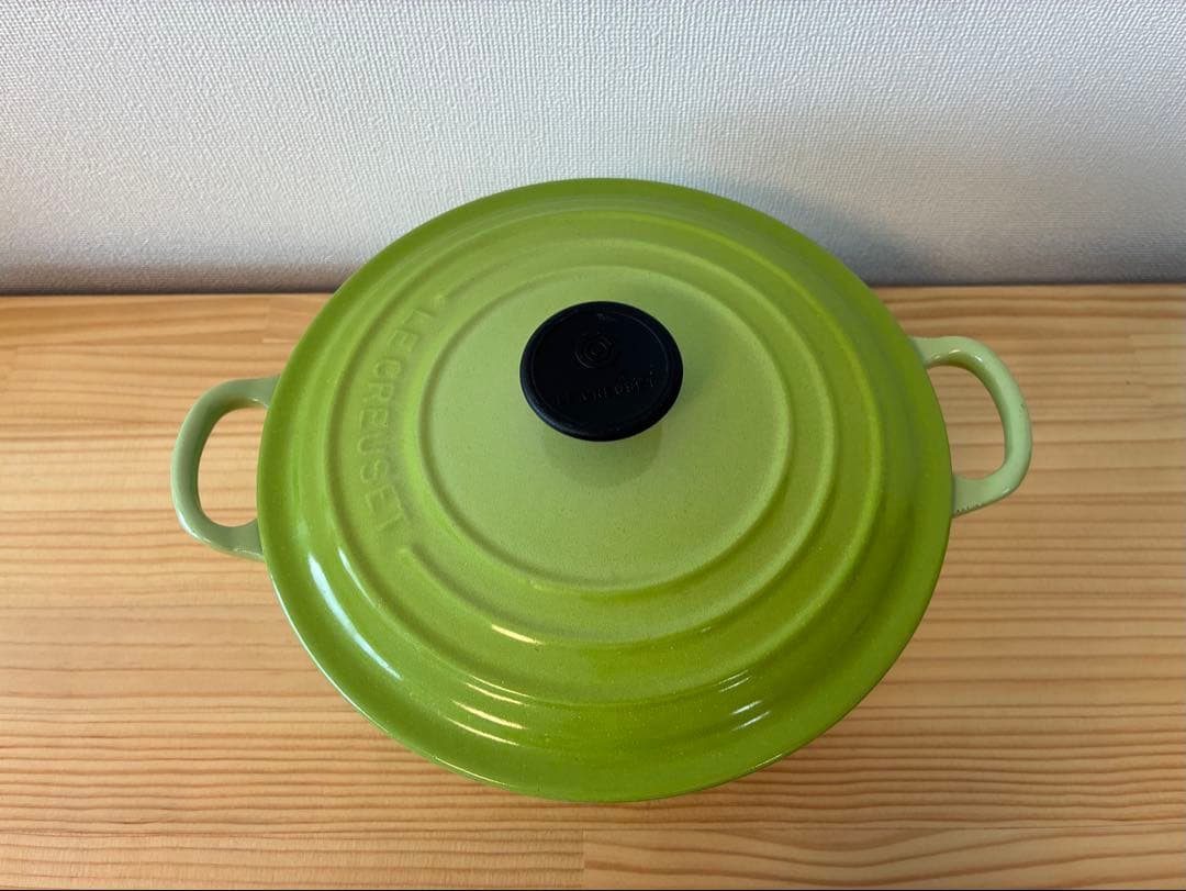 LE CREUSET 両手鍋 グリーン