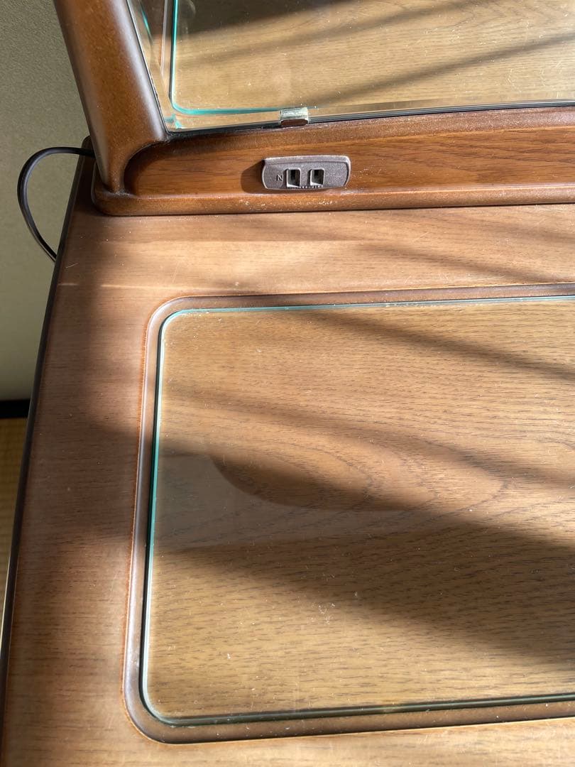 ドレッサー　鏡台　木製　ナラ