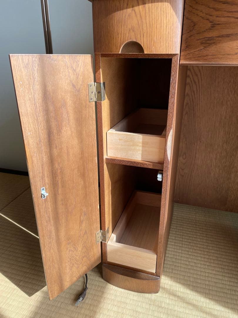 ドレッサー　鏡台　木製　ナラ