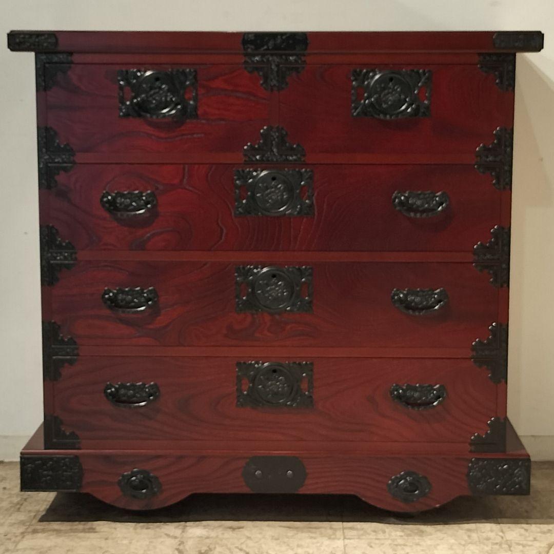 M●Sale東名 飛鳥民芸家具　欅箪笥 車箪笥 和　チェスト　時代箪笥