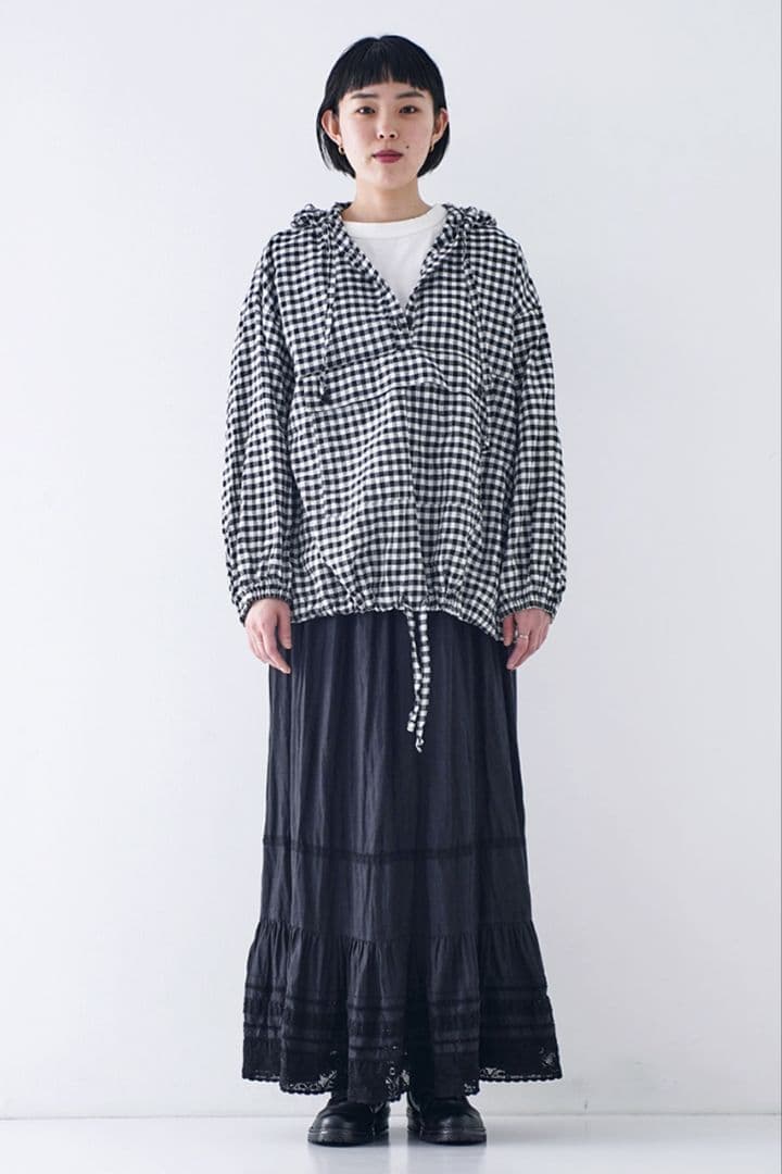 moriki24SS ネストローブ ギンガムチェック超撥水アノラック