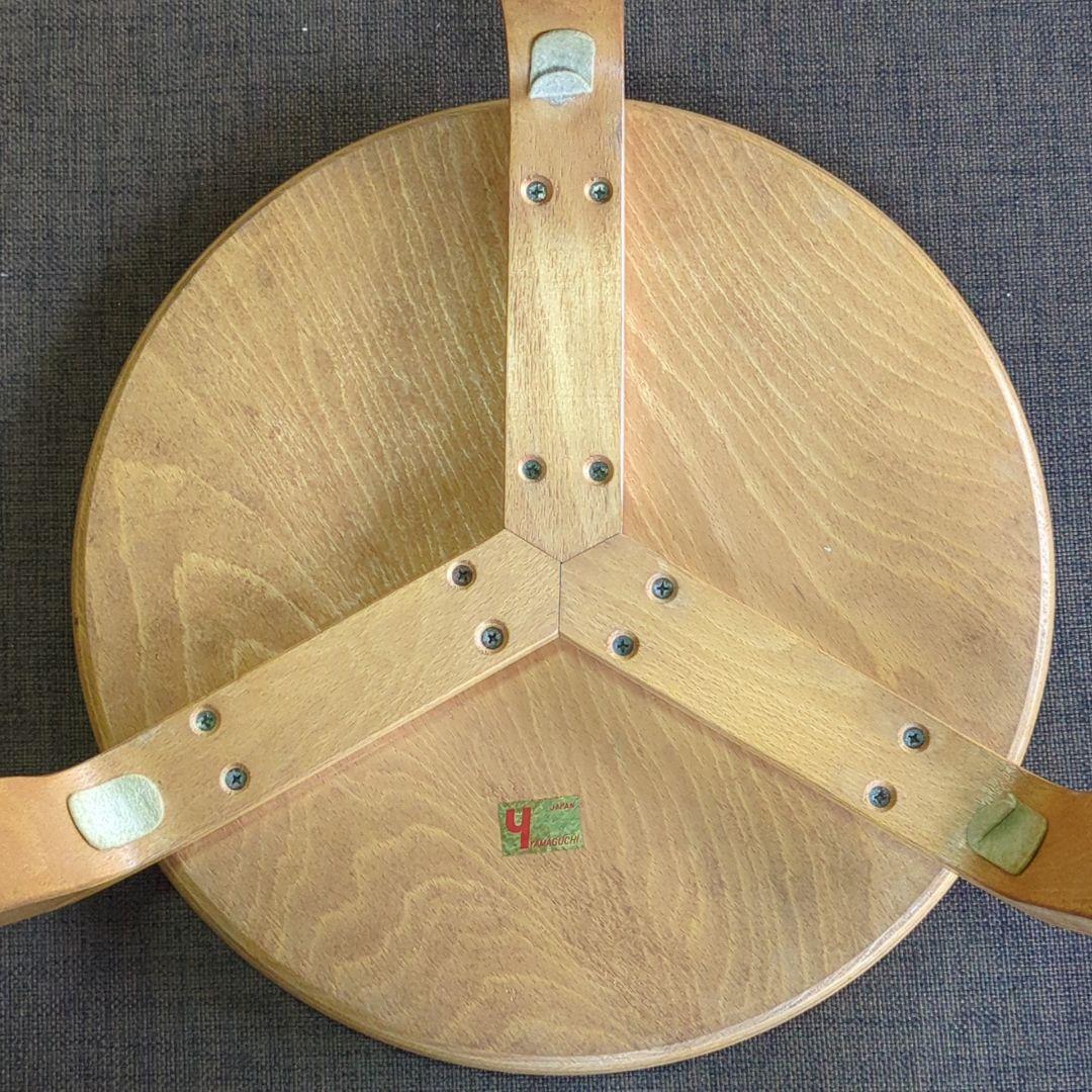 希少◆ビンテージ 丸椅子 スツール スタッキングチェア Yamaguchi 日本