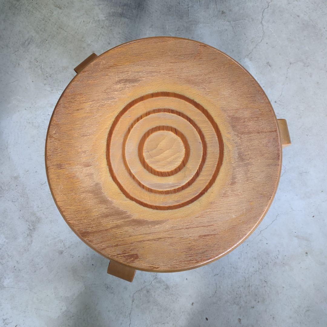 希少◆ビンテージ 丸椅子 スツール スタッキングチェア Yamaguchi 日本