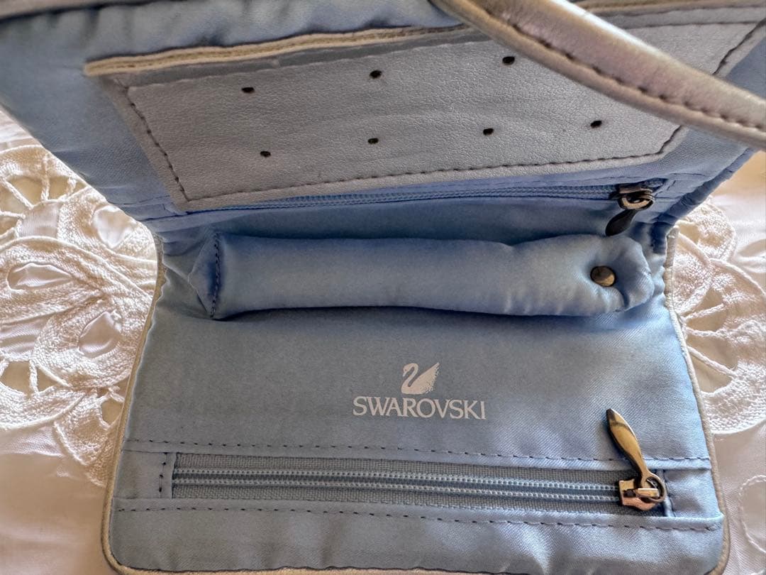 スワロスキーSwarovski アクセサリーケース 水色