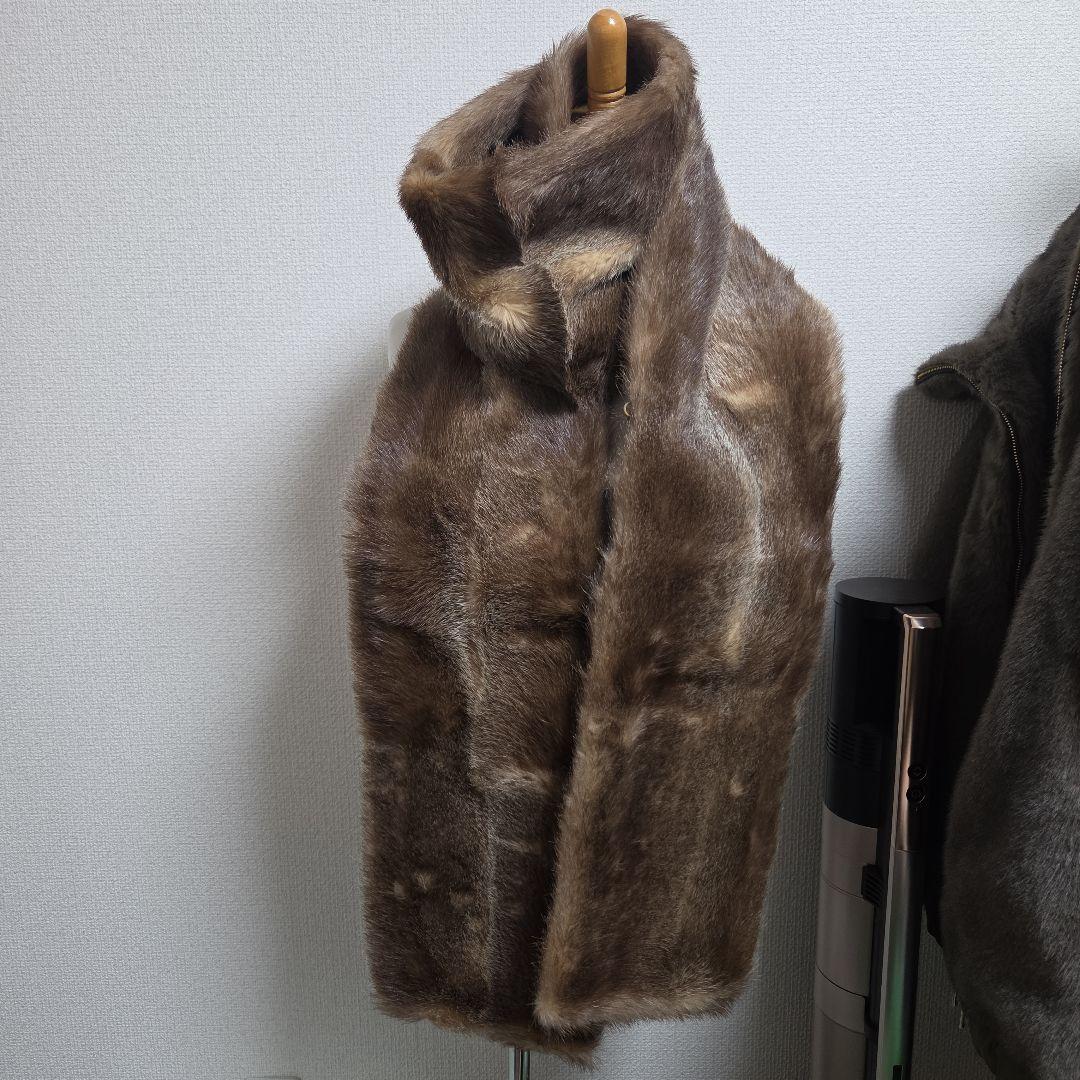 新品　 未使用タグ付き　リアルファー　マフラー　ストール