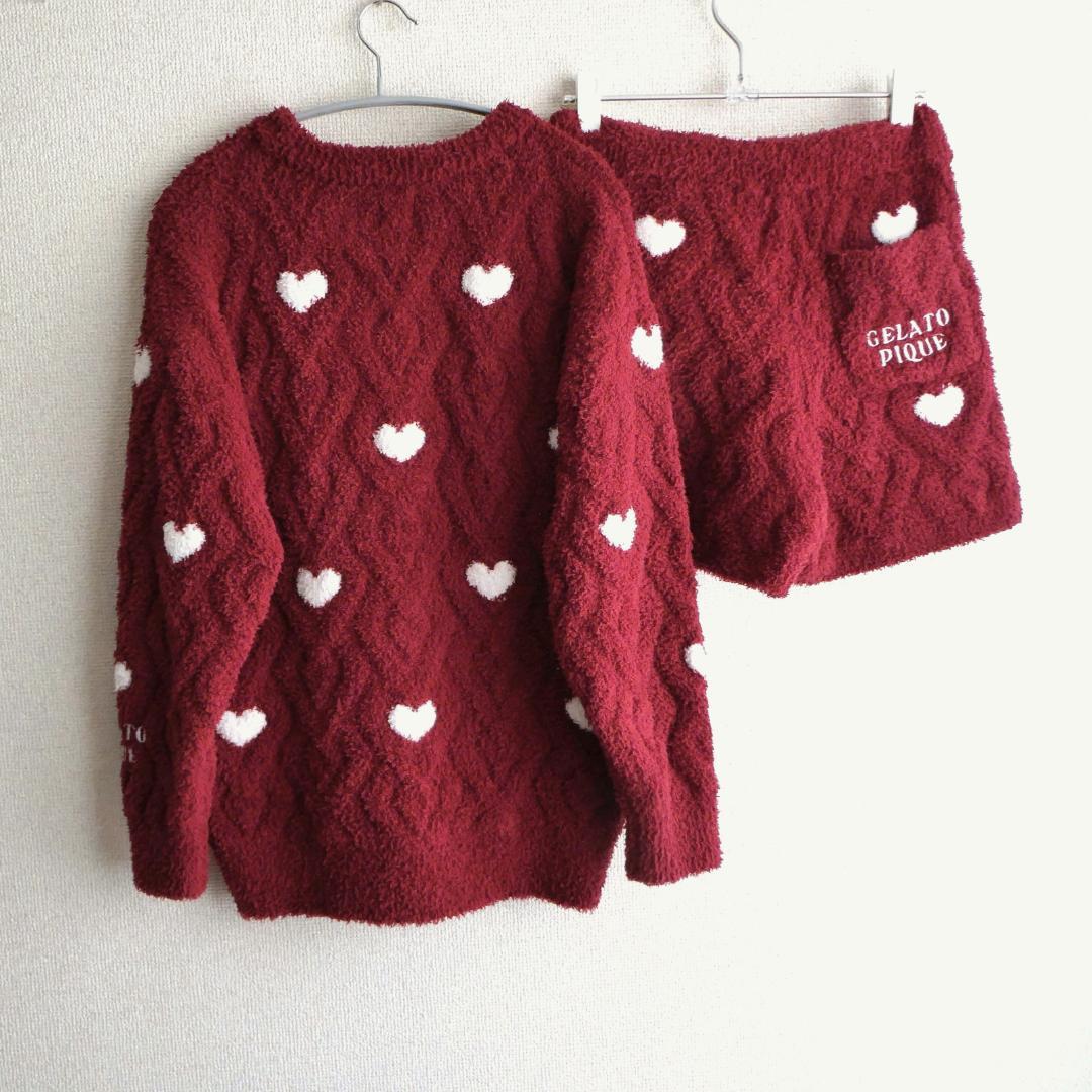 gelato pique　ハートアラン プルオーバー パンツ 上下 セットアップ