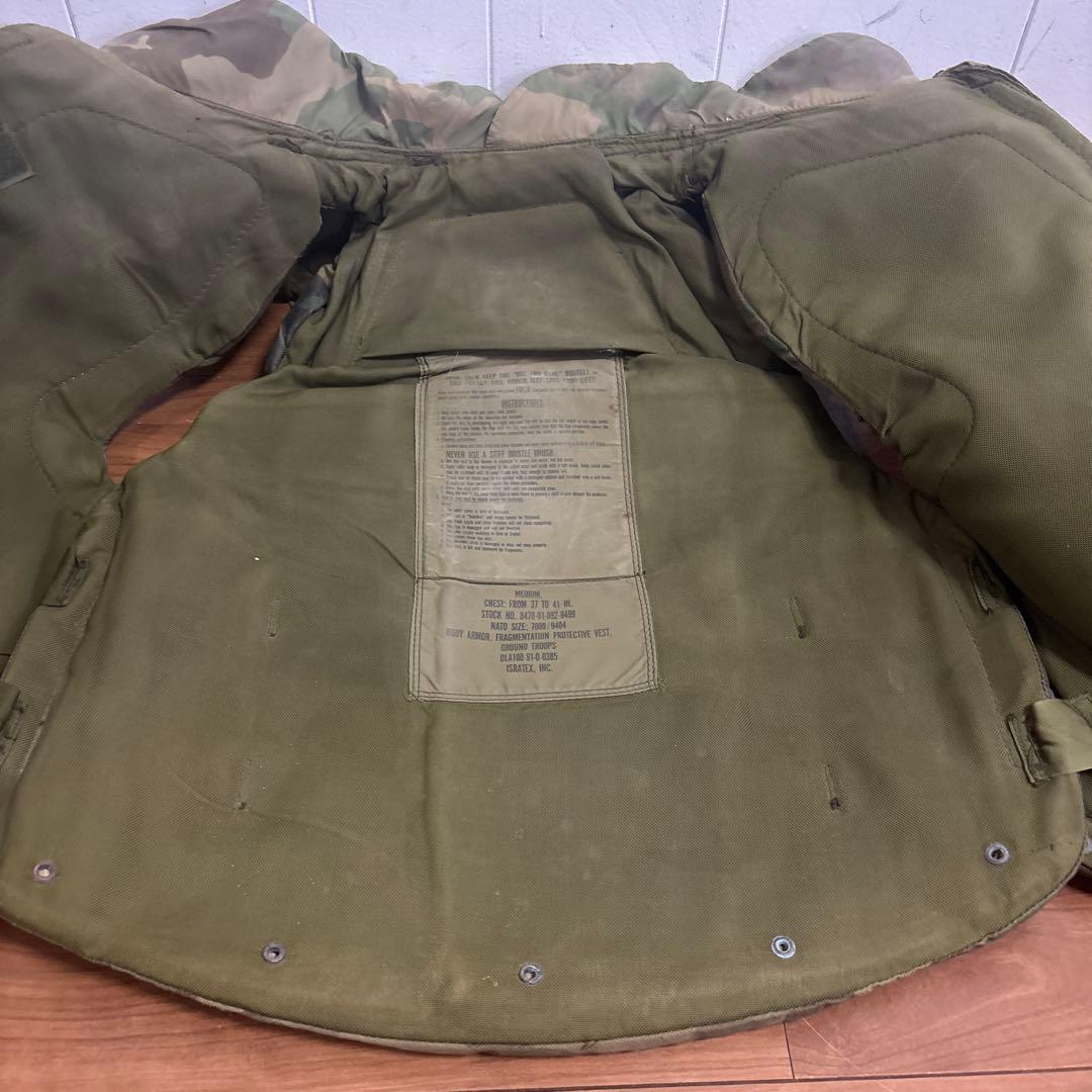 米軍　実物　PASGT BODY ARMOR サイズMEDIUM 送料無料