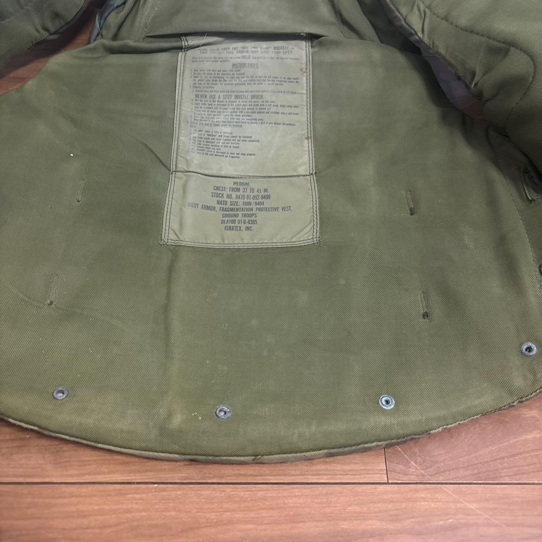 米軍　実物　PASGT BODY ARMOR サイズMEDIUM 送料無料